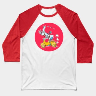 Drunk Scooter Baseball T-Shirt